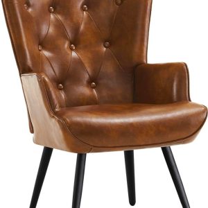 Brown leather chair