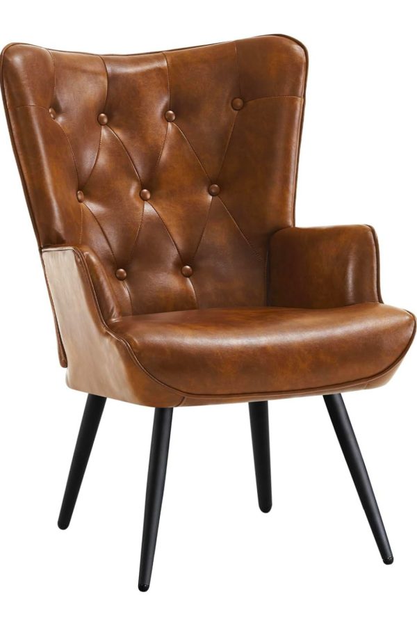 Brown leather chair