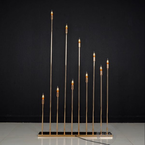 SET OF 2 | 10-Head Golden Reed Led Lights